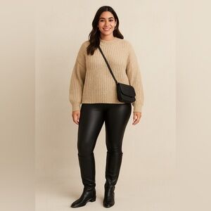 Spanx faux leather tights/leggings